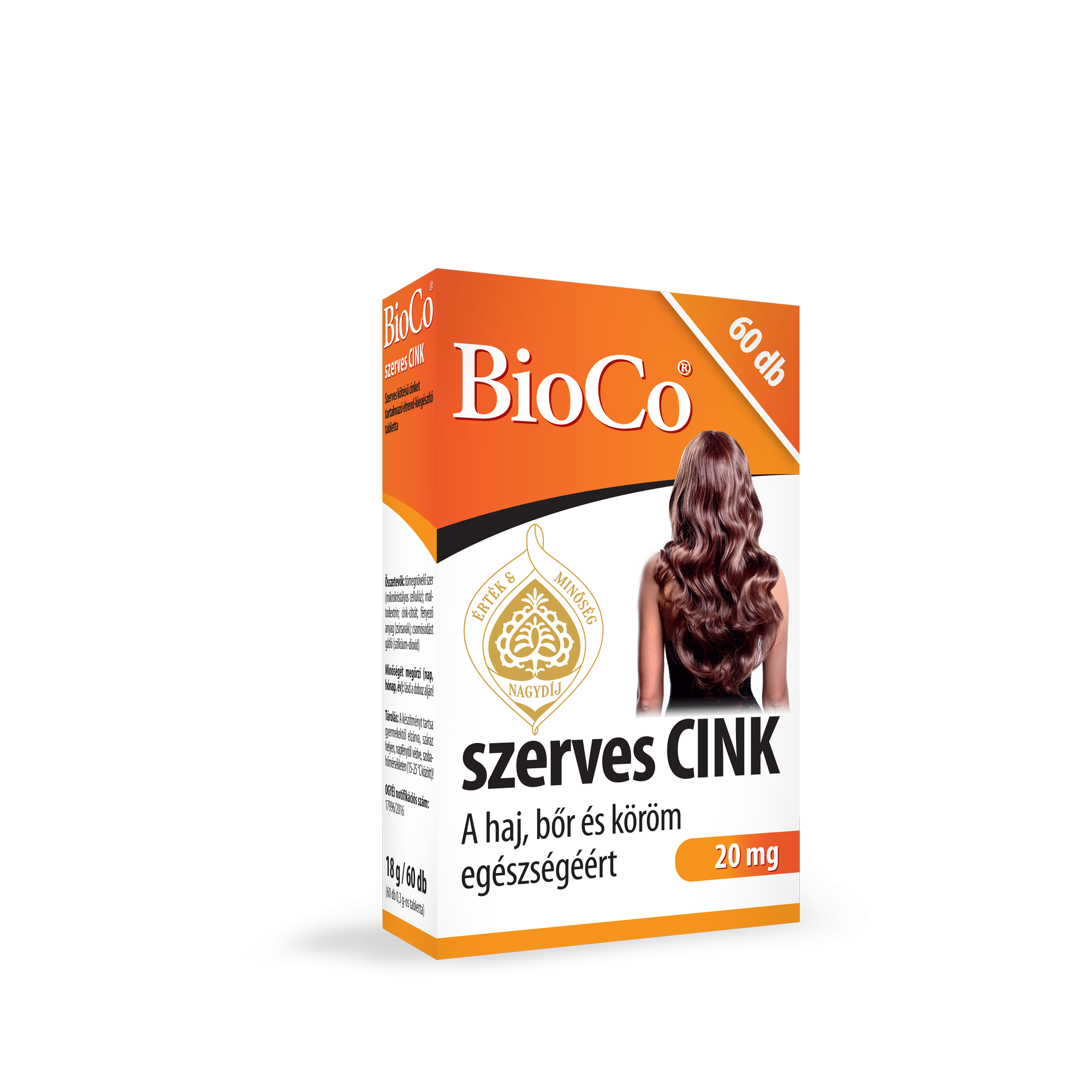 BioCo Szerves Cink tabletta 60x