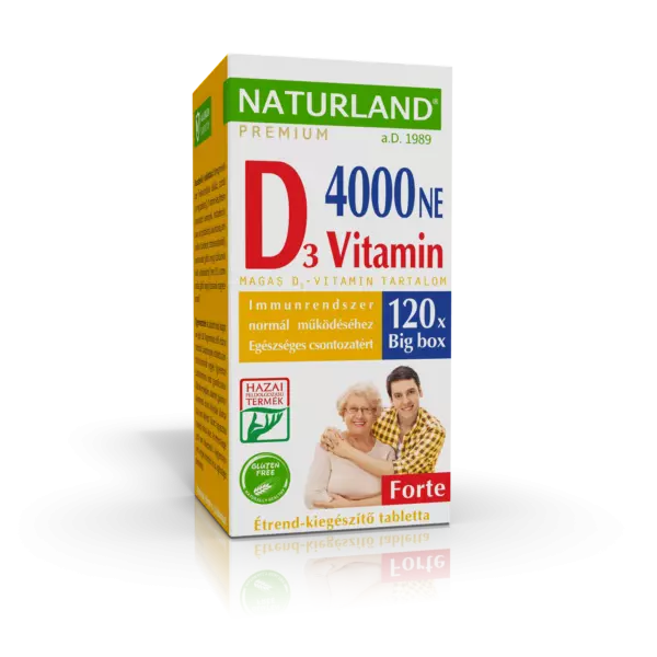 Naturland D-vitamin 4000 NE forte tabletta 120x
