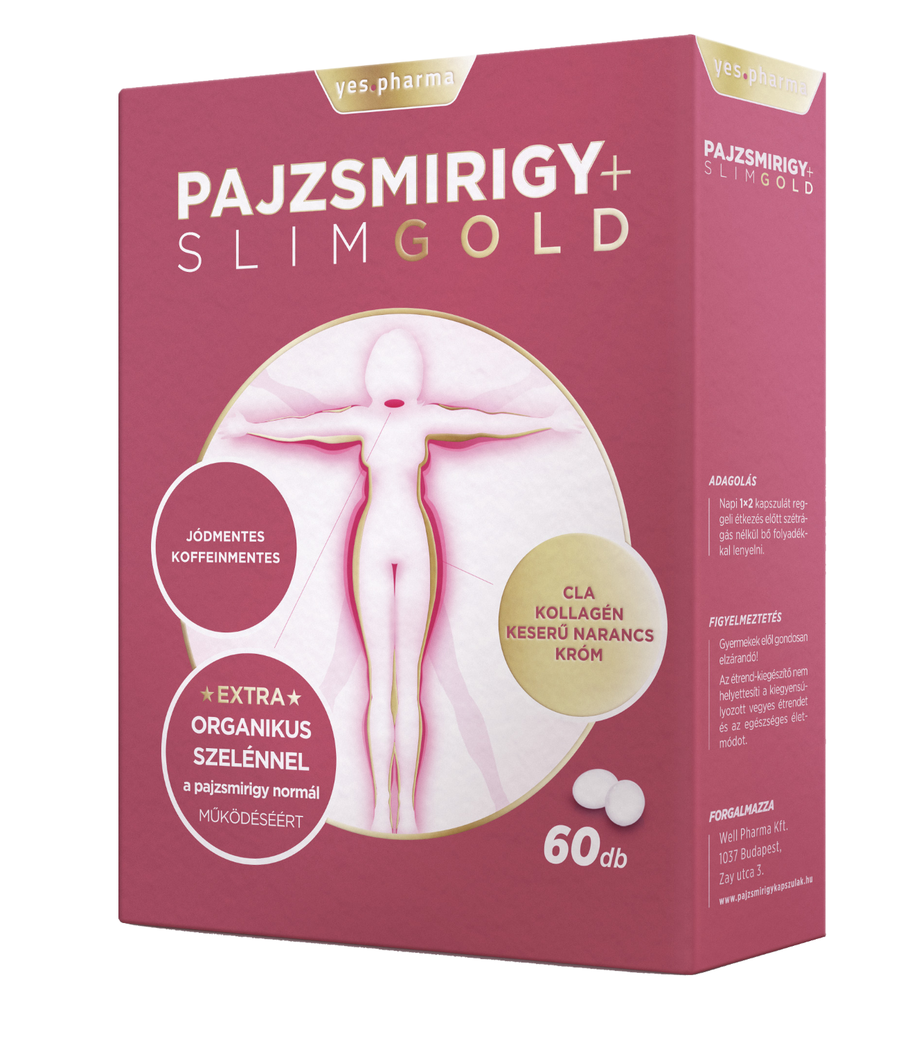 Pharmax Pajzsmirigy + Slim GOLD kapszula 60x