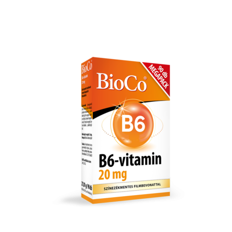 BioCo B6-vitamin 20 mg étrendkiegészítő tabletta 90x