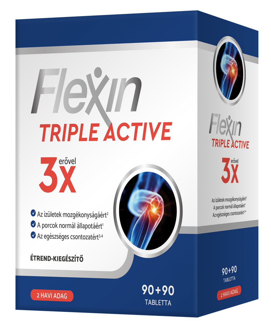 Flexin Triple Active étrendkiegészítő tabletta 180x