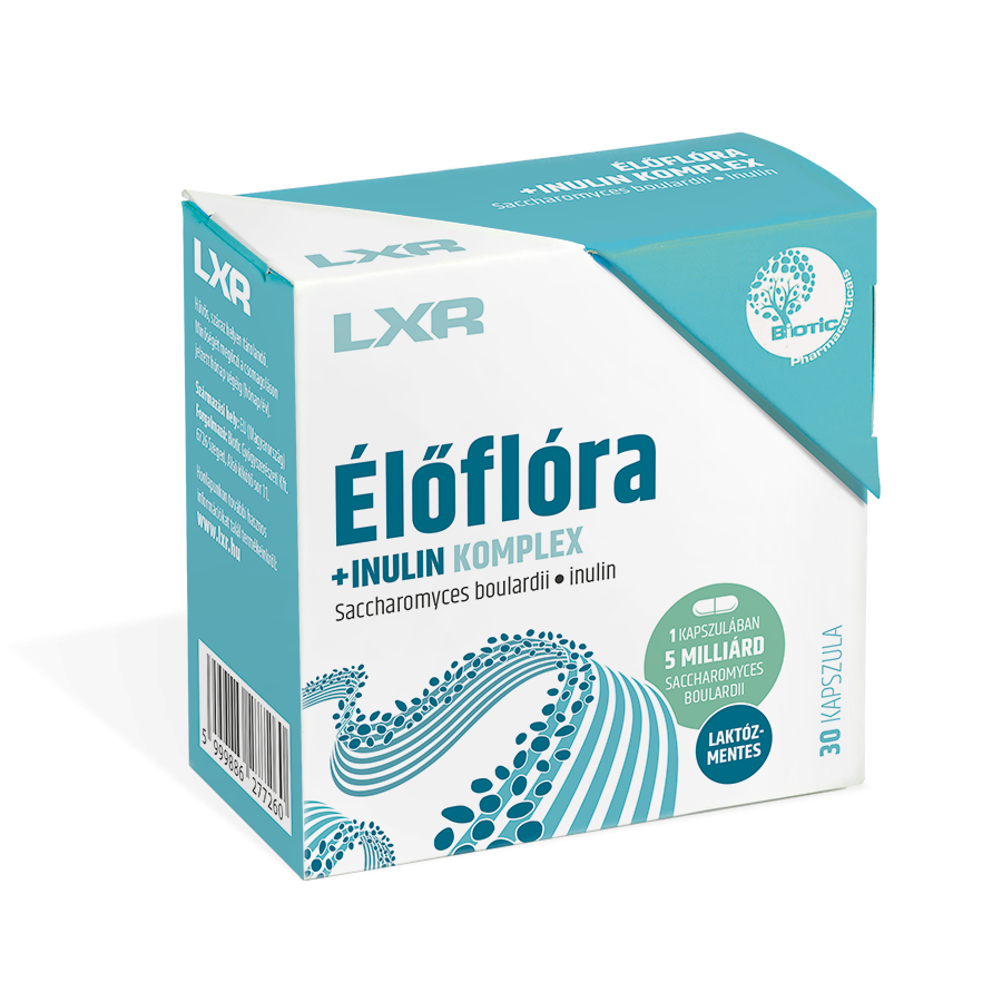 LXR Élőflóra+ inulin Komplex kapszula 30x