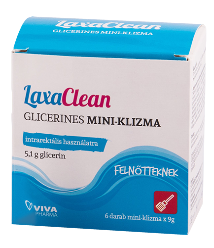 LaxaClean glicerines mini klizma felnőtteknek 6x9g