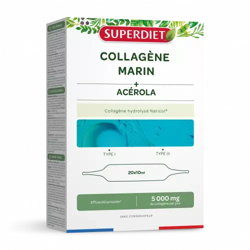 Superdiet tengeri kollagén+acerola ivóampulla 20x10ml