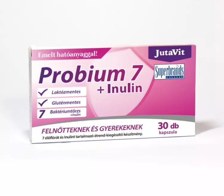 JutaVit Probium7 + inulin étrendkieg. kapszula 30x JutaVit Probium7 + inulin étrendkieg. kapszula 30x
