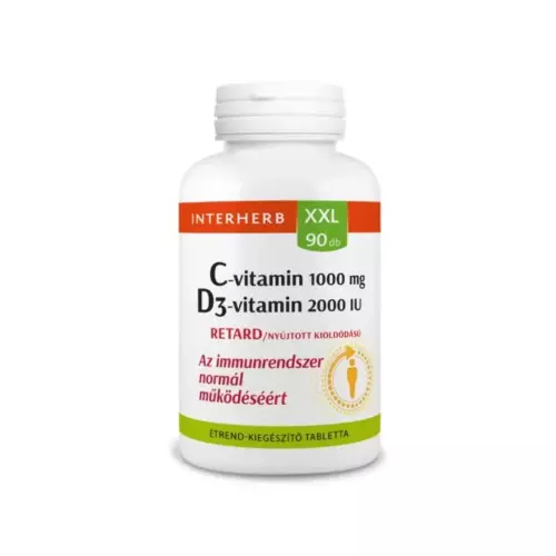 Interherb XXL C-vit. 1000 D3 2000 NE retard tabl. 90x