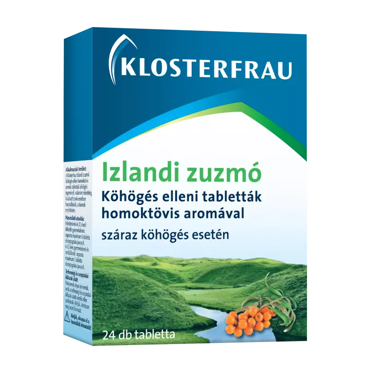 Klosterfrau Izlandi zuzmó tabletta köhögés ellen 24x Klosterfrau Izlandi zuzmó tabletta köhögés ellen 24x