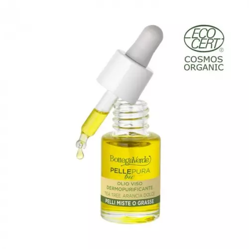 BottegaVerde Pelle pura bio teafa tisztító arcolaj 13ml