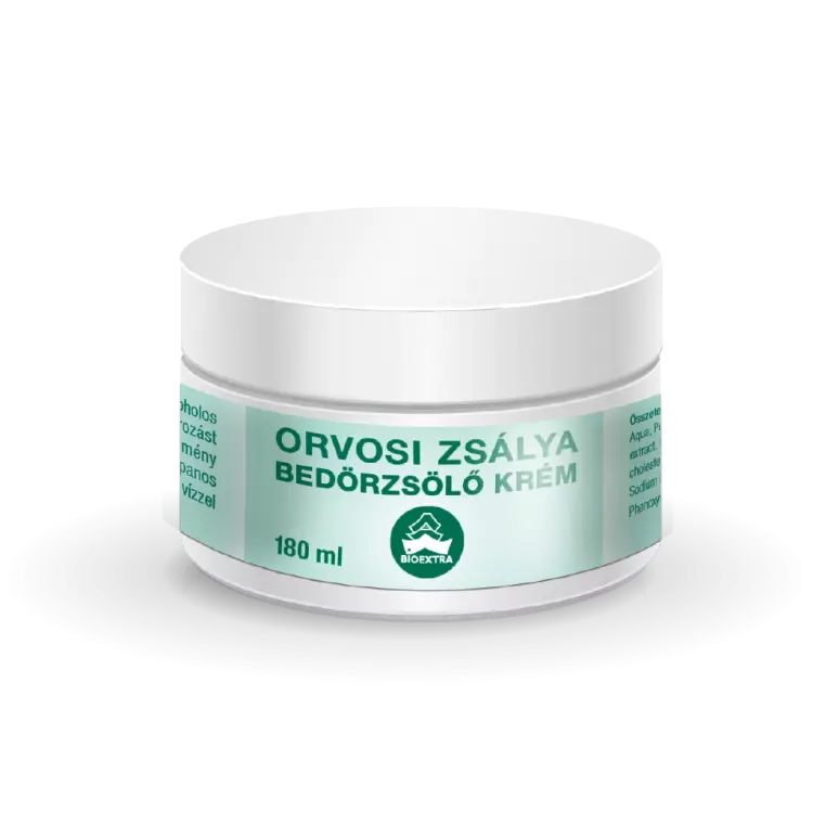 Bioextra orvosi zsályás masszázskrém 180ml Bioextra orvosi zsályás masszázskrém 180ml