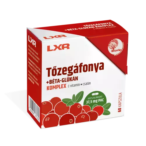 LXR Tőzegáfonya+ Béta-glükán Komplex kapszula 60x