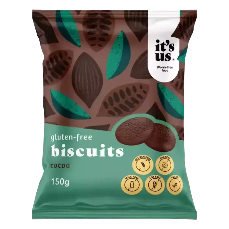 IT's us Gluténmentes kakaós keksz 150g