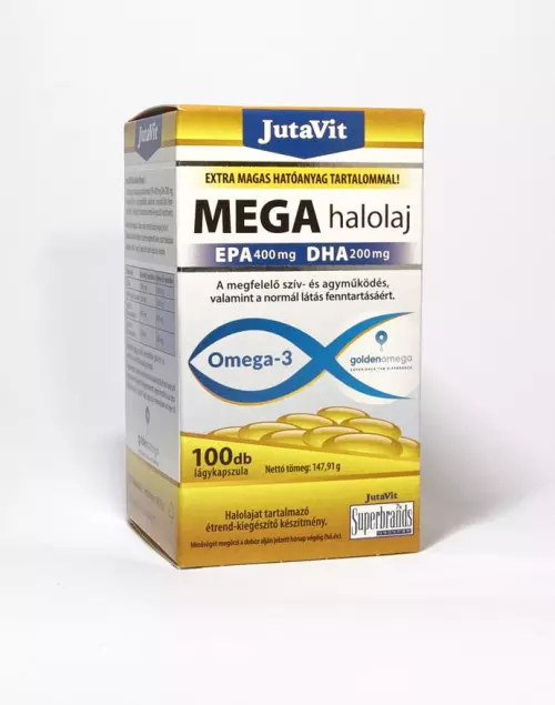 JutaVit MEGA halolaj Omega-3 kapszula 100x