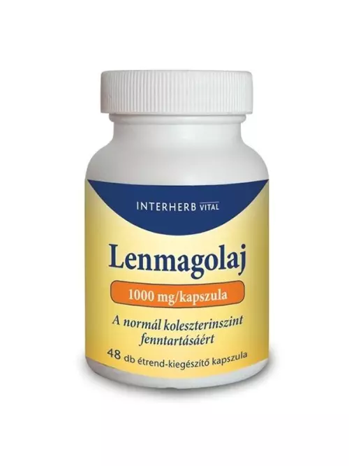Interherb Lenmagolaj kapszula 48x