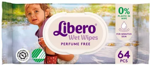 Libero Prémium nedves törlőkendő 64x