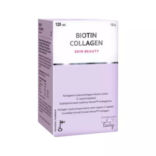 Biotin Collagen Skin Beauty tabl. Vitabalans Lady 120x
