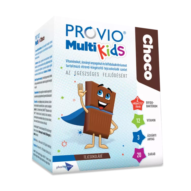 Provio Multi Kids Choco étrendkieg. tejcsoki ízű 20x Provio Multi Kids Choco étrendkieg. tejcsoki ízű 20x