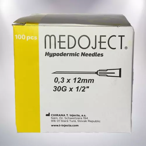 Inj. tű e.h. 30 G 1/2 0,3x12 mm Medoject 100x