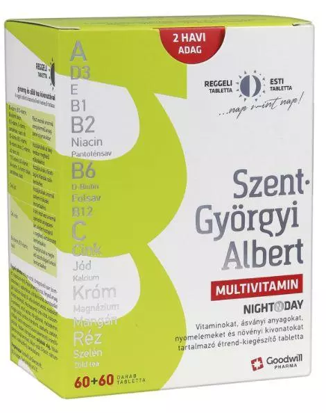 Szent- Györgyi Albert Night N Day multivitamin tbl 120x Szent- Györgyi Albert Night N Day multivitamin tbl 120x