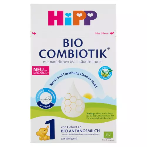 HiPP 1 Bio Combiotik a.tej-hely.tápszer újsz. 600g