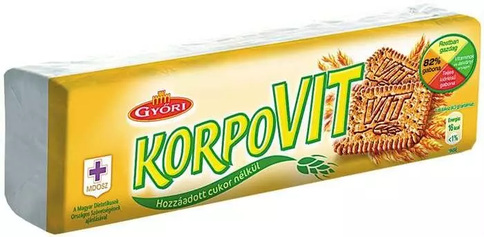 Győri Korpovit keksz natúr 174g Győri Korpovit keksz natúr 174g