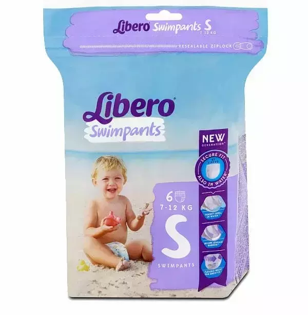 Libero úszópelenka S 7-12kg 6x Libero úszópelenka S 7-12kg 6x