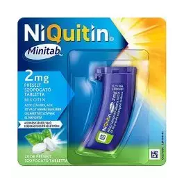 NiQuitin Minitab 2 mg préselt szopogató tabletta 20x NiQuitin Minitab 2 mg préselt szopogató tabletta 20x