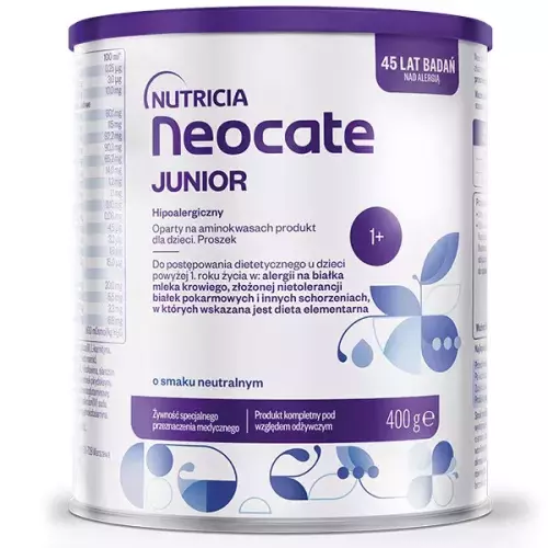 Neocate Junior ízesítetlen spec. gyógy. élelm. 400g