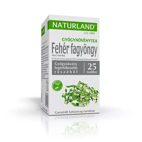 Fehér fagyöngy tea filteres NATURLAND 25x1,5g Fehér fagyöngy tea filteres NATURLAND 25x1,5g
