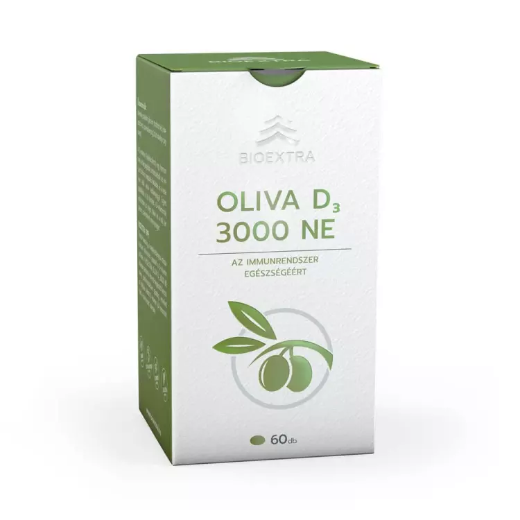 Bioextra Oliva D3 3000 NE étrendk. lágy kapszula 60x Bioextra Oliva D3 3000 NE étrendk. lágy kapszula 60x