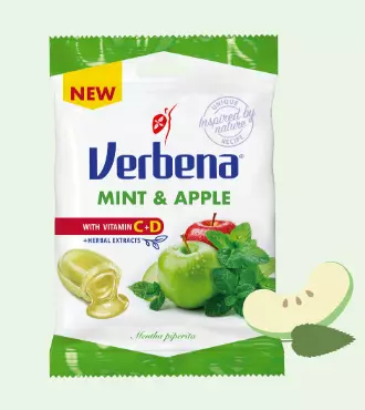 Verbena cukorka almás mentás 60g