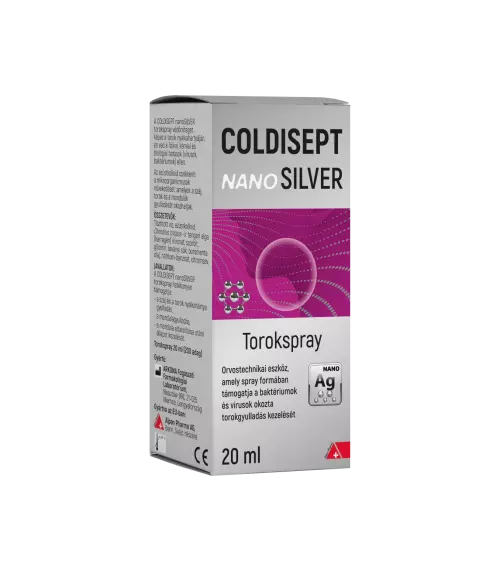 Coldisept NanoSILVER torokspray 20ml