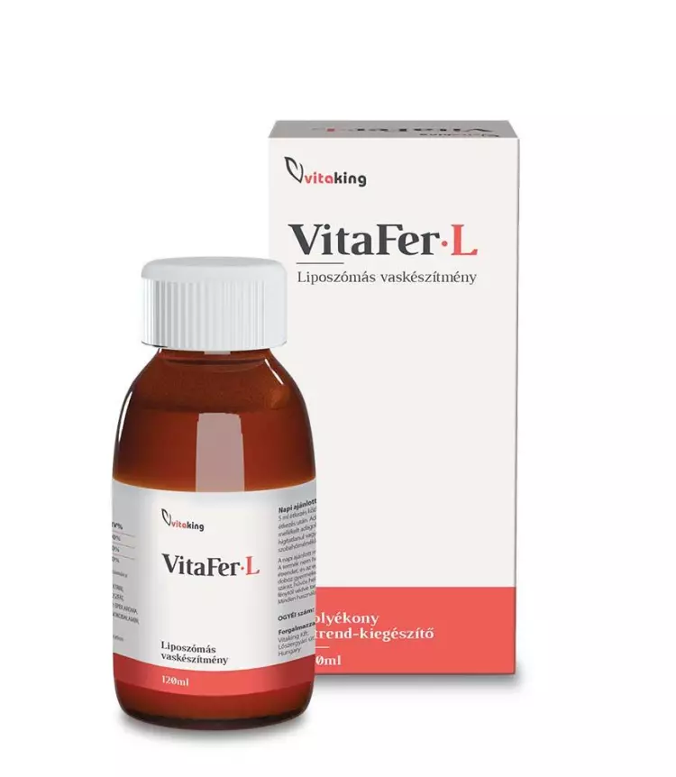 Vitaking VitaFer-L liposzómás vas szirup 120ml Vitaking VitaFer-L liposzómás vas szirup 120ml