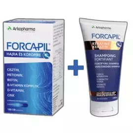 Forcapil kapszula 180x + ajándék hajerősítő sampon keratinnal 200ml