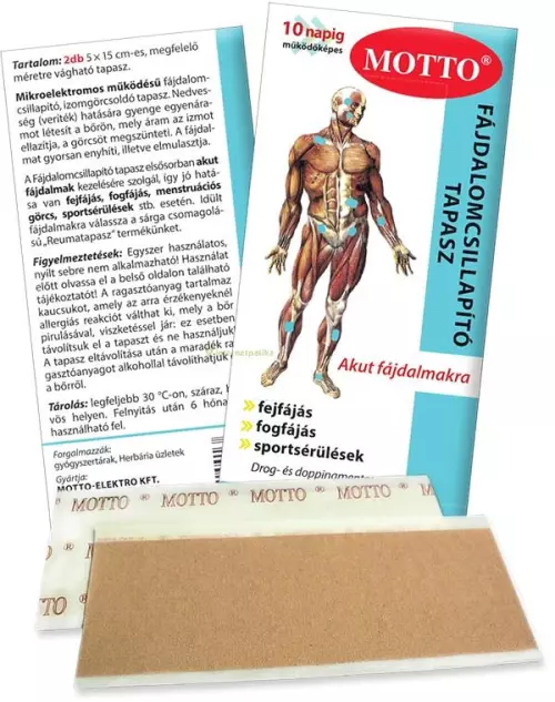Motto rheumatapasz bőrbarát kék pár