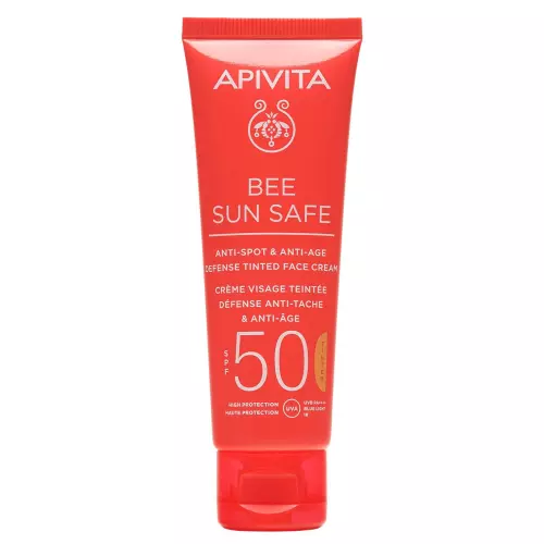 APIVITA BEE SUN SAFE Színezett arckrém SPF50 50ml