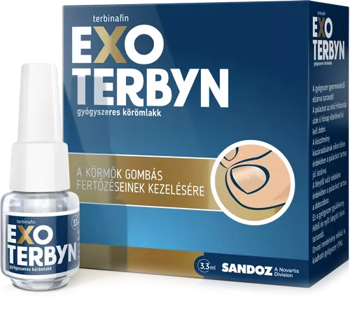 Exoterbyn gyógyszeres körömlakk 1x3,3ml Exoterbyn gyógyszeres körömlakk 1x3,3ml