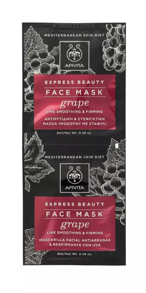 APIVITA Express maszk ránctalanító Szőlővel 2x8ml