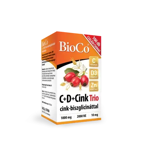 BioCo C+D3+Cink Trio cink-biszglicinát filmtabl. 100x