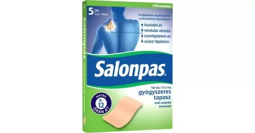 Salonpas 105 mg/31,5 mg gyógyszeres tapasz 5x