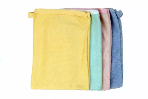 Baby-bruin mosdó kesztyű frottír