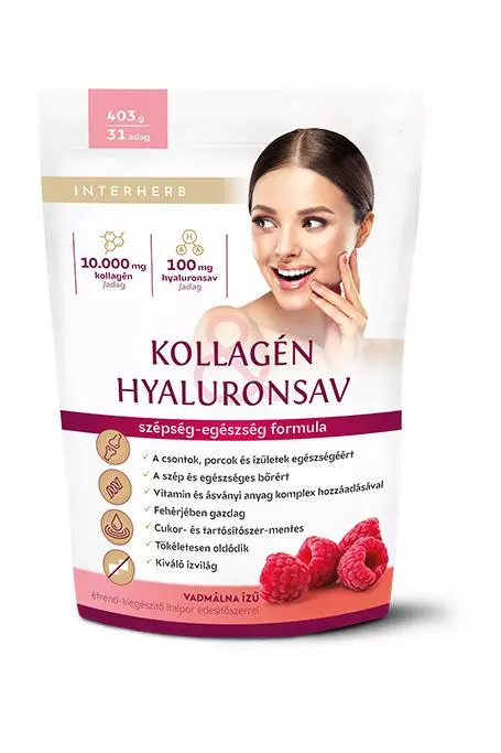 Interherb Kollagén+Hyaluronsav italpor vadmálna 403g Interherb Kollagén+Hyaluronsav italpor vadmálna 403g