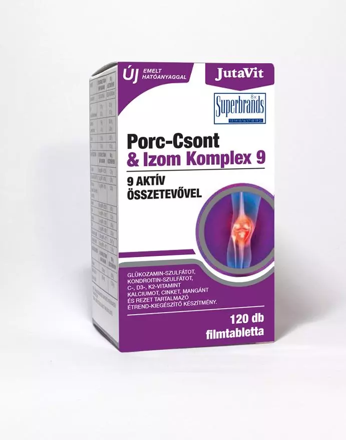 JutaVit Porc-Csont-Izom komplex 9 étrendk. tbl. 120x JutaVit Porc-Csont-Izom komplex 9 étrendk. tbl. 120x