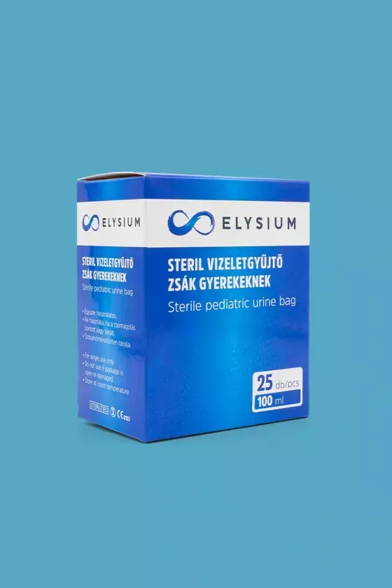 Elysium steril vizeletgyűjtő zsák gyerek 100 ml 25x Elysium steril vizeletgyűjtő zsák gyerek 100 ml 25x