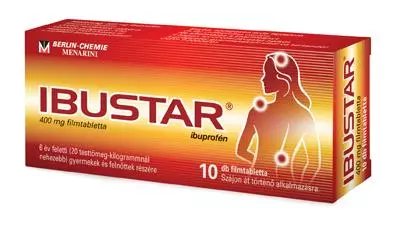 Ibustar 400 mg filmtabletta 10x Ibustar 400 mg filmtabletta 10x