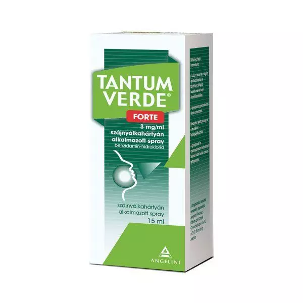 Tantum Verde Forte 3 mg/ml szájnyálkah.alk.spray 15ml Tantum Verde Forte 3 mg/ml szájnyálkah.alk.spray 15ml