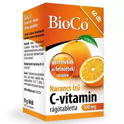 BioCo C-vitamin  500 mg rágótabletta narancs 60x