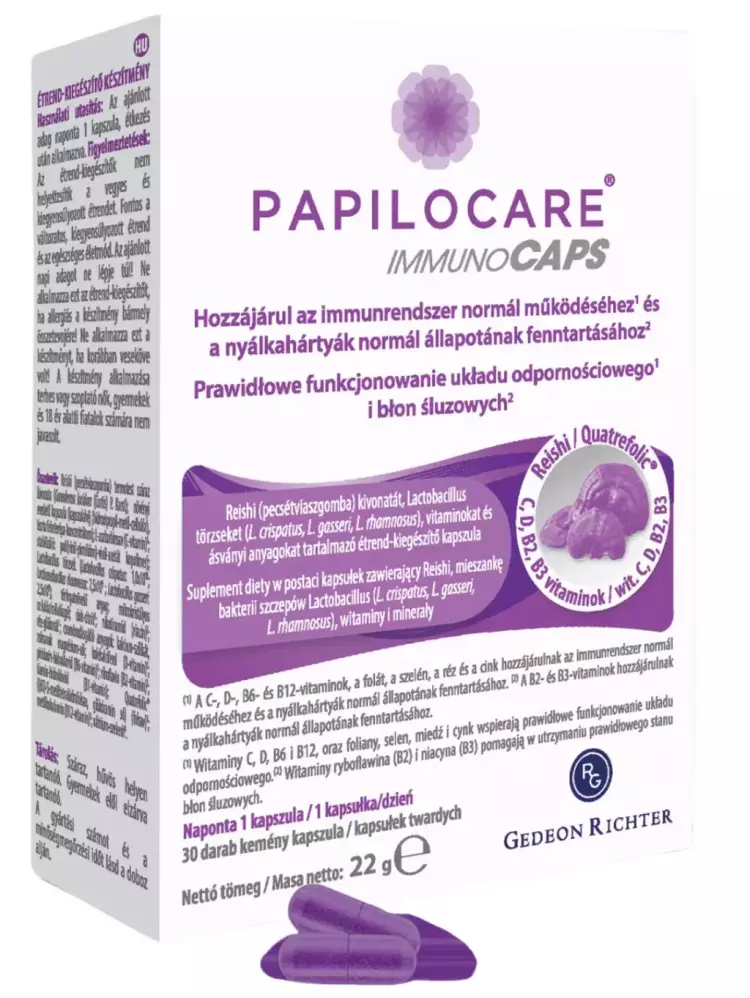 Papilocare ImmunoCaps étrendkiegészítő kapszula 30x