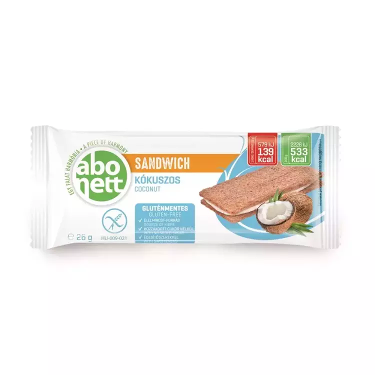 Abonett Sandwich kókuszos GM. 26g Abonett Sandwich kókuszos GM. 26g