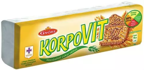 Győri Korpovit keksz natúr 174g