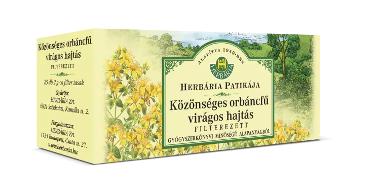 HERBÁRIA Orbáncfű filteres 25x2g HERBÁRIA Orbáncfű filteres 25x2g